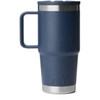 YETI Navy Rambler 20 oz Travel Straw Mug with Color-Matched Straw Lid