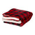 Primeline Black/Red Micro Mink Sherpa Blanket