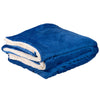 Primeline Reflex Blue Micro Mink Sherpa Blanket