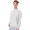 Hanes Unisex Ash Beefy Sweats Premium Heavyweight Crewneck Sweatshirt