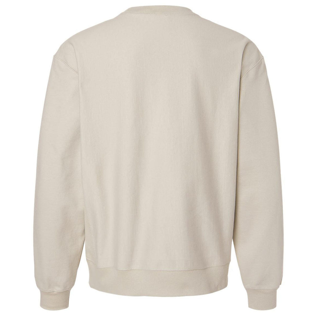 Hanes Unisex Sand Beefy Sweats Premium Heavyweight Crewneck Sweatshirt