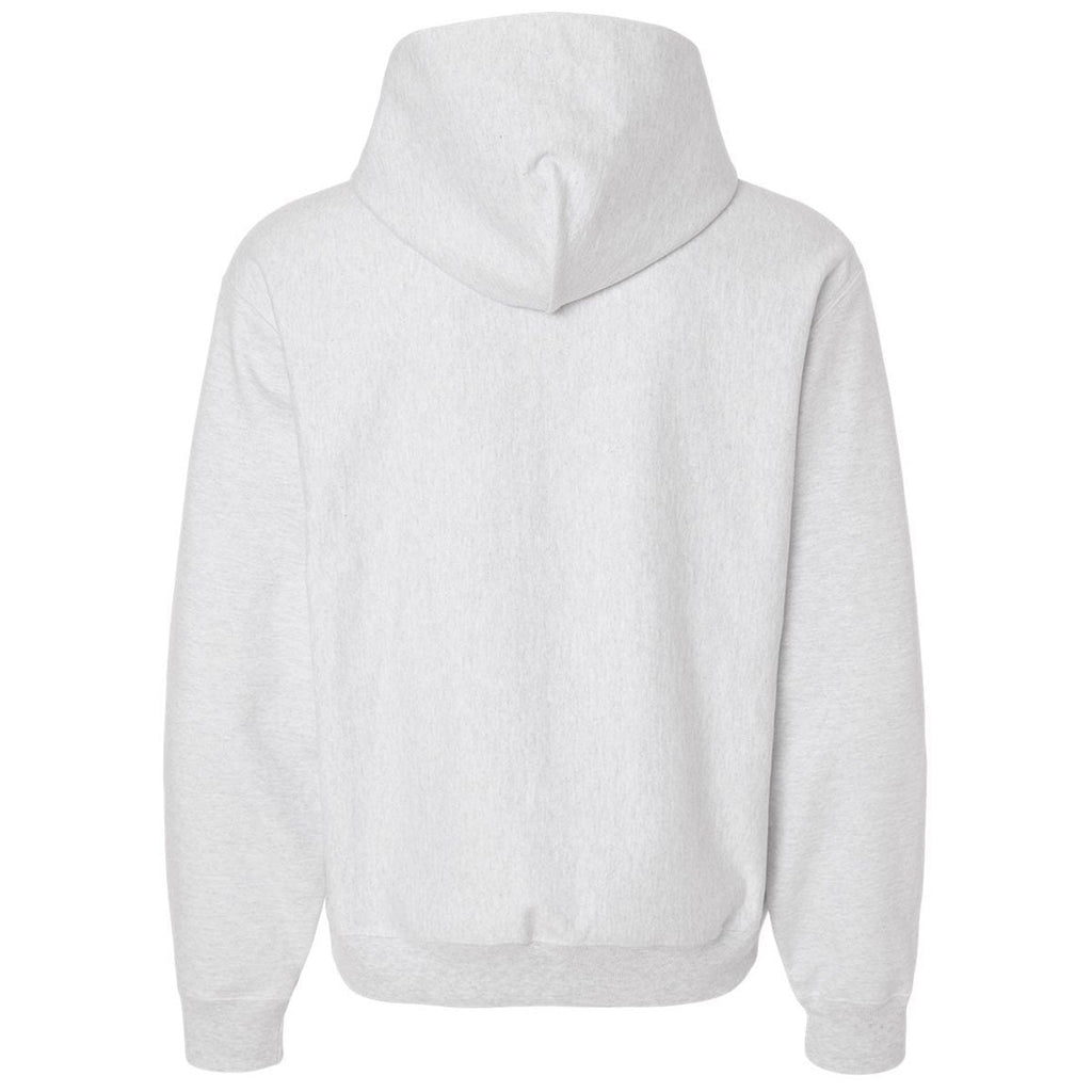 Hanes Unisex Ash Beefy Sweats Premium Heavyweight Hooded Sweatshirt