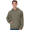Hanes Unisex Fatigue Green Beefy Sweats Premium Heavyweight Hooded Sweatshirt