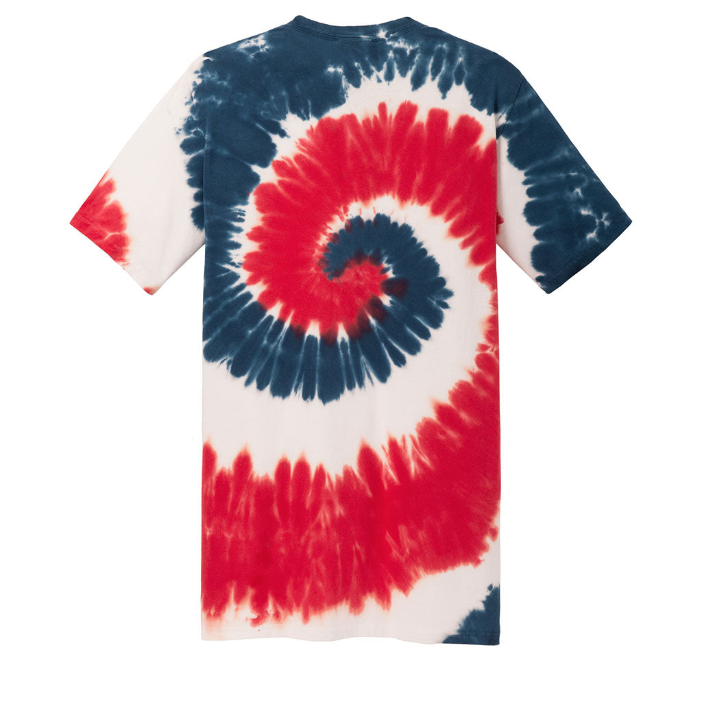 Port & Company Men's USA Rainbow Tie-Dye Tee