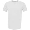 BAW Unisex White Soft-Tek Blended T-Shirt
