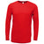 BAW Unisex Red Soft-Tek Blend Long Sleeve Shirt