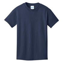 Port & Company Youth Navy Core Cotton Tee