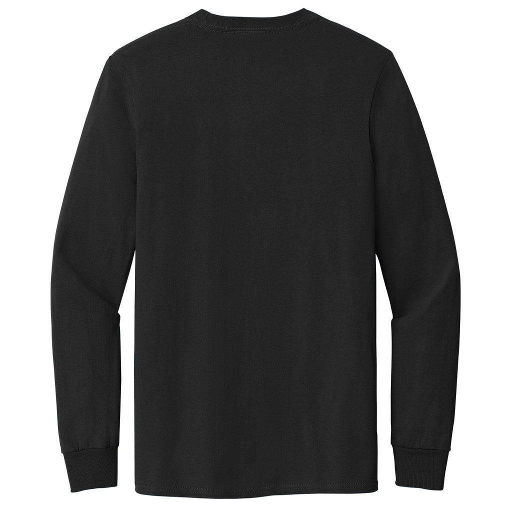 Port & Company Men's Jet Black Tall Long Sleeve Essential Pocket Tee