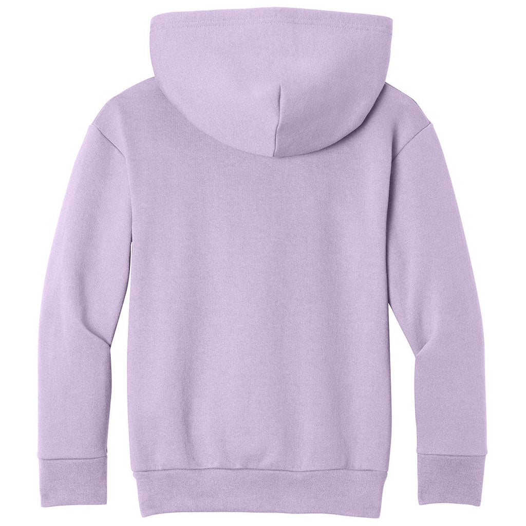 Port & Co. Youth Lavender Easy Fleece Pullover Hooded Sweatshirt