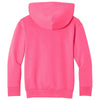 Port & Co. Youth Neon Pink Easy Fleece Pullover Hooded Sweatshirt