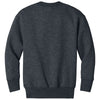 Port & Company Youth Dark Heather Grey Core Fleece Crewneck Pocket Sweatshirt