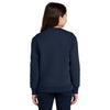 Port & Company Youth True Navy Core Fleece Crewneck Pocket Sweatshirt
