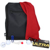 Par-Kicks Black Shoe Bag, 100% RPET 15x18 Waffle Towel, divot tool, ball marker, (4) 2-3/4