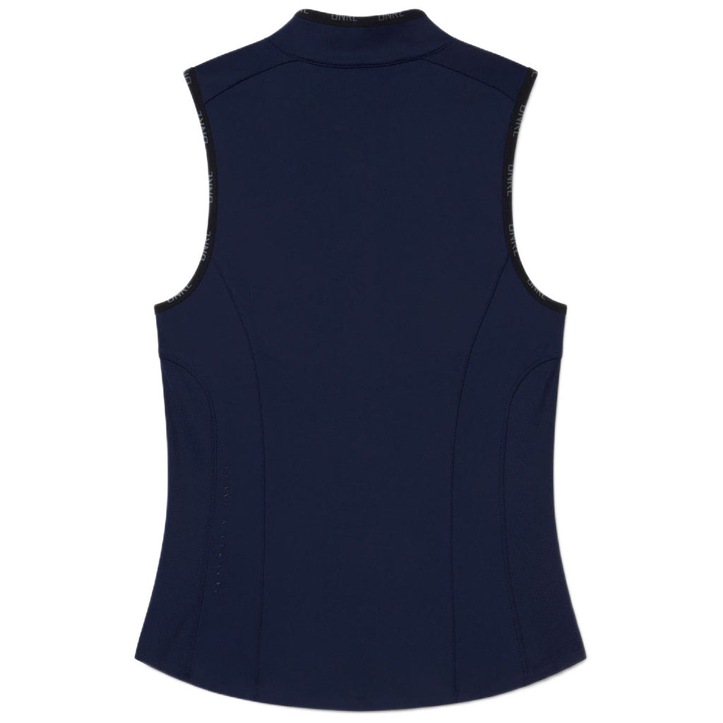 UNRL Women's Midnight Navy Performa Sleeveless Polo