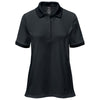 Stormtech Women's Black Ferrera Short Sleeve Polo