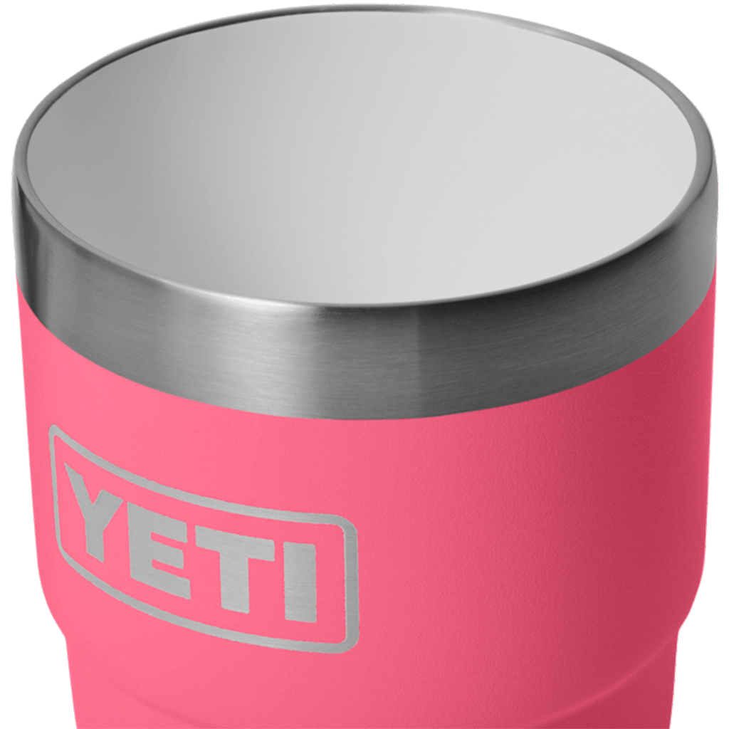 YETI Tropical Pink Rambler 8 oz Stackable Cup with Durasip Ceramic Lining
