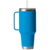 YETI Big Wave Blue Rambler 42 oz Mug with Straw Lid