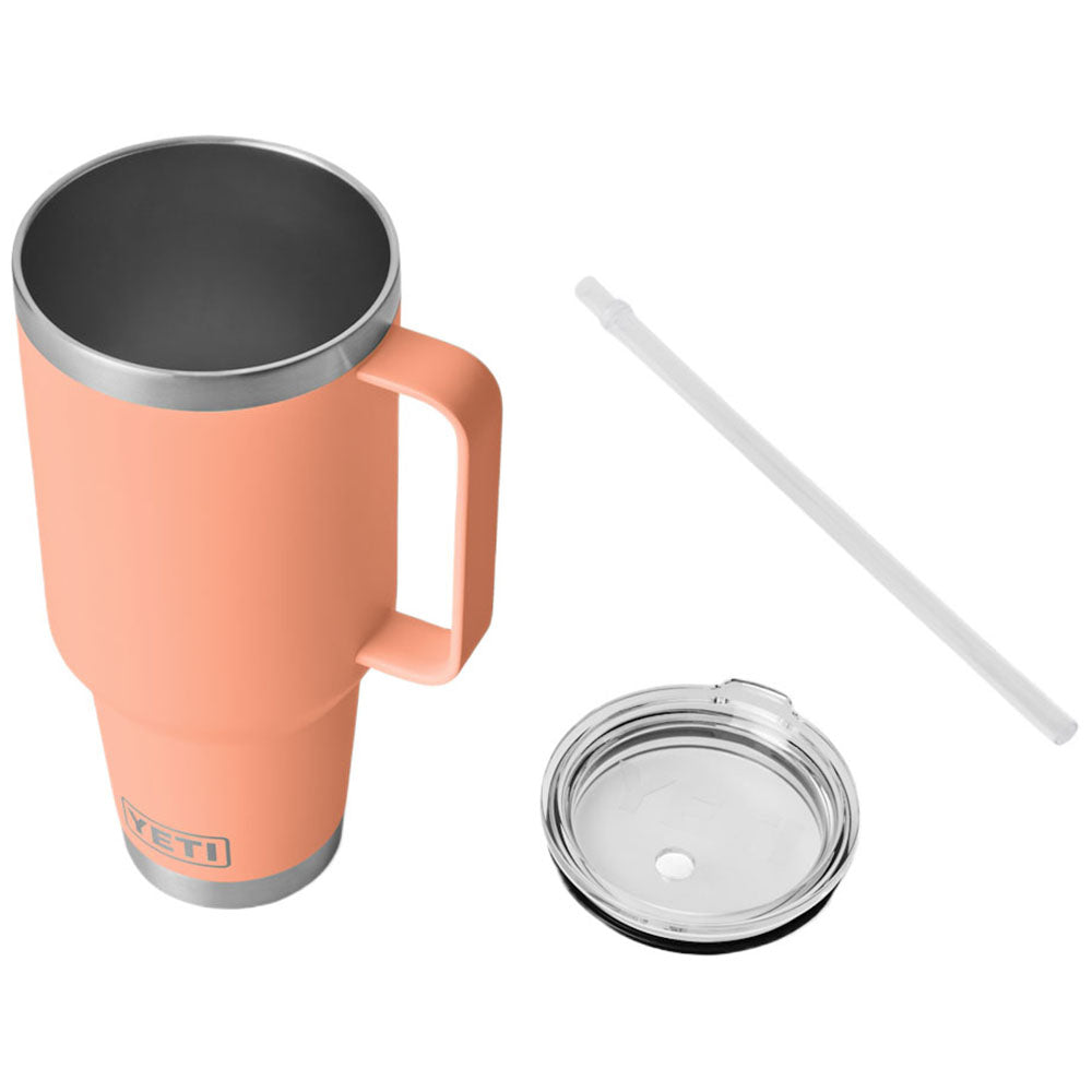 YETI Lowcountry Peach Rambler 42 oz Mug with Straw Lid