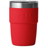 YETI Rescue Red Rambler 8 oz Stackable Cup with Durasip Ceramic Lining