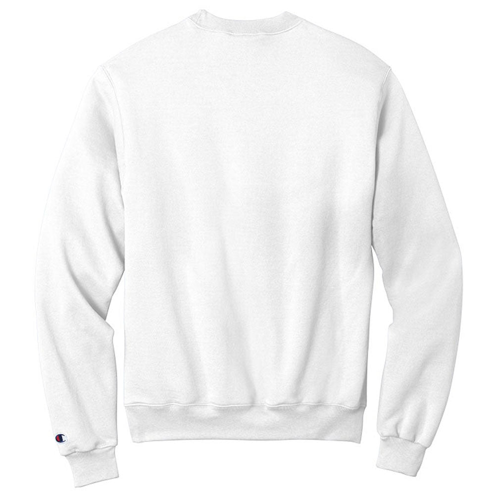 Champion Unisex White Eco Fleece Crewneck Sweatshirt