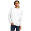 Champion Unisex White Eco Fleece Crewneck Sweatshirt