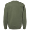 Gildan Unisex Military Green Midweight 1/4 Zip Sweatshirt