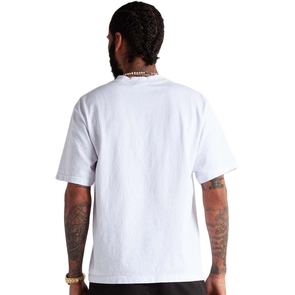 Shaka Wear Unisex White Max Heavyweight Cropped T-Shirt