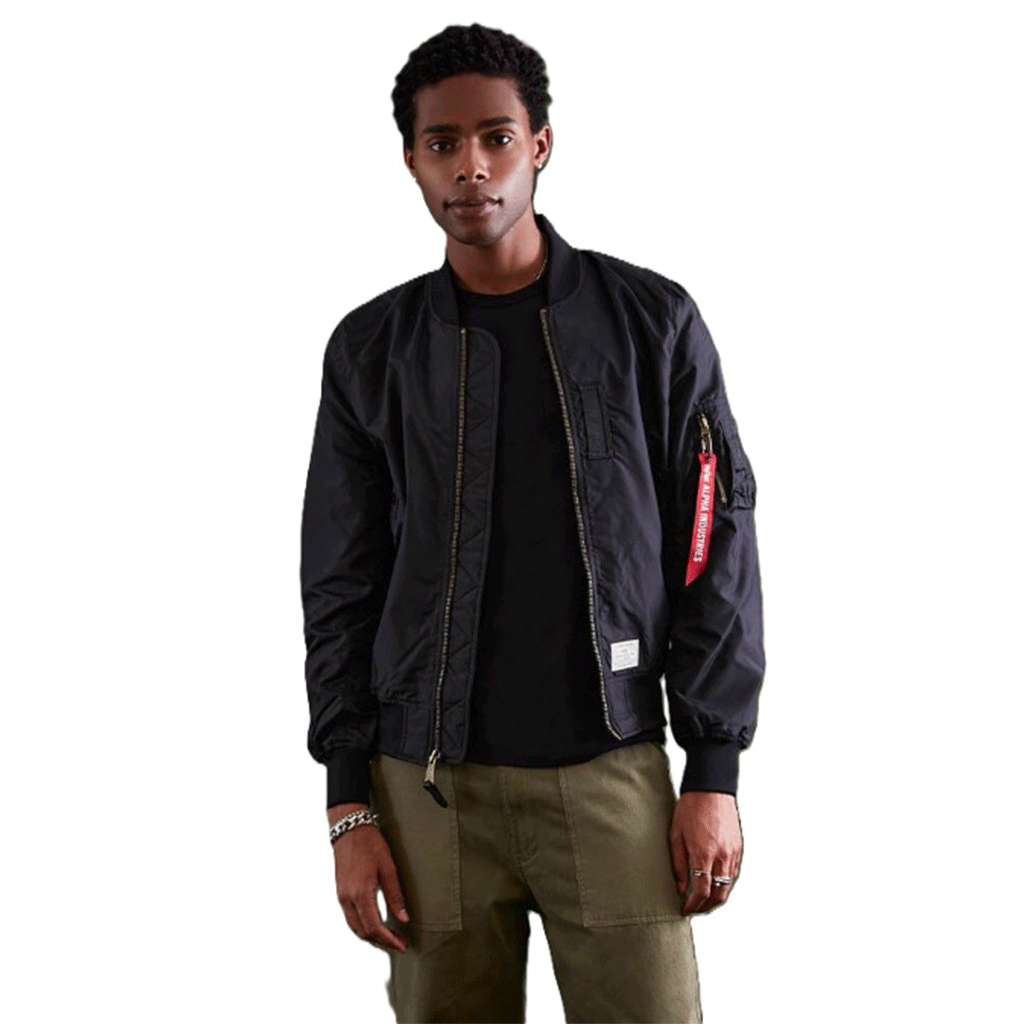 Alpha Industries Men's Black L-2B Skymaster Gen II Bomber Jacket Alpha Industries Men's Black L-2B Skymaster Gen II Bomber Jacket