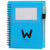 Bullet Translucent Blue Recycled Star Spiral Notebook with Pen