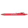 Bullet Red Metallic Recycled Aluminum Soft Touch Gel Pen