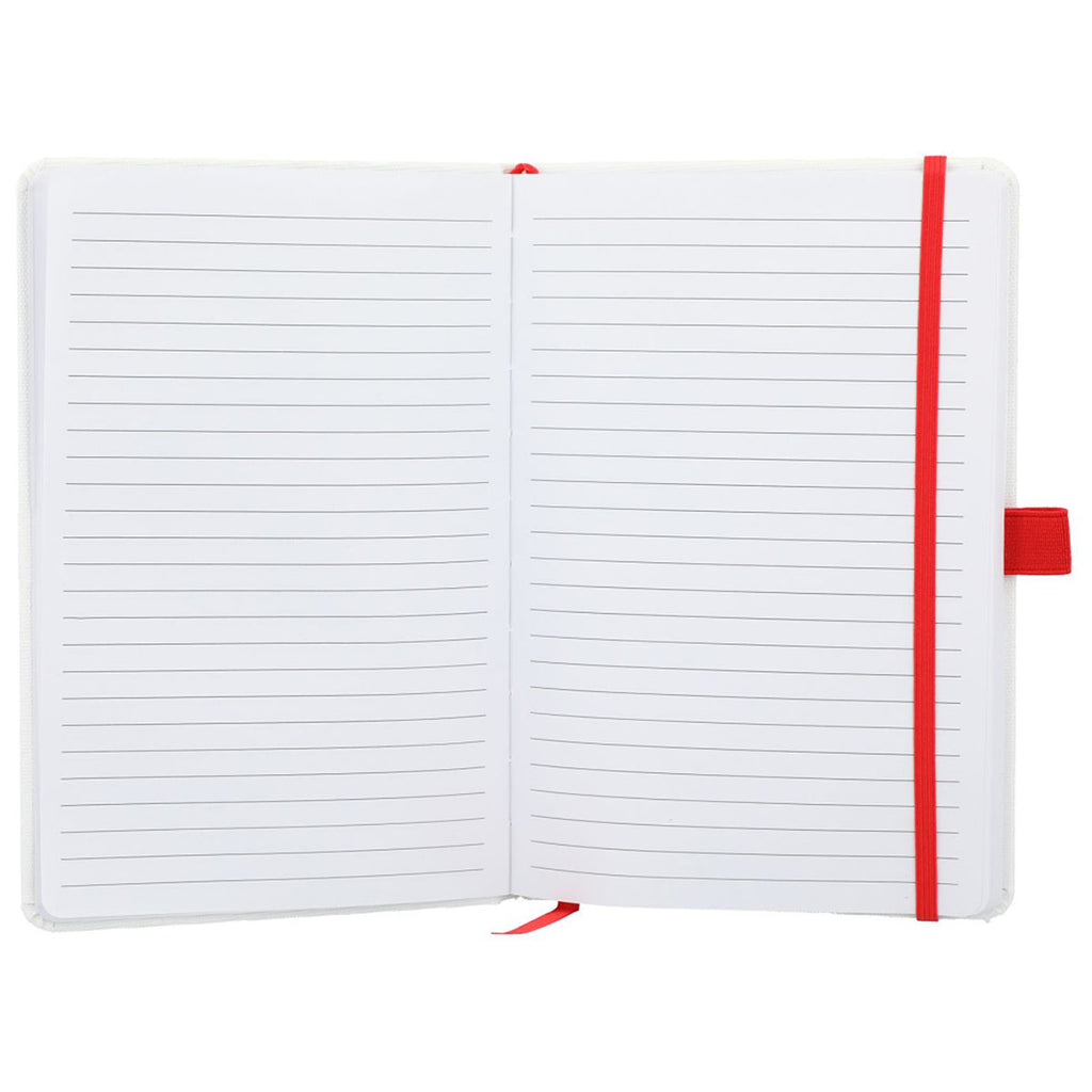 Bullet Red Recycled Bamboo Fiber Bound Notebook