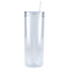 Bullet Clear Chroma Recycled Acrylic Skinny Tumbler 16oz