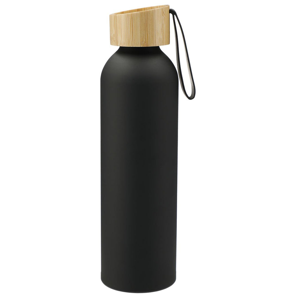 Bullet Black Ryze Aluminum Sports Water Bottle 22 oz with FSC Bamboo Lid