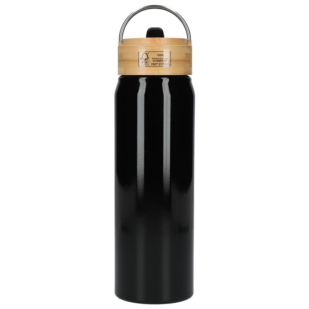 Bullet Black Billy 26oz Eco-Friendly Aluminum Bottle With FSC Bamboo Lid