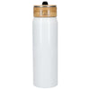 Bullet White Billy 26oz Eco-Friendly Aluminum Bottle With FSC Bamboo Lid