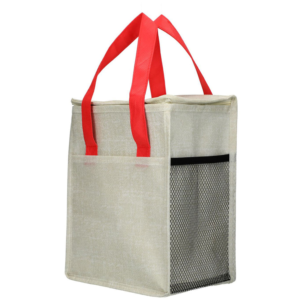 Bullet Red Ares Recycled Non-Woven 12 Can Cooler