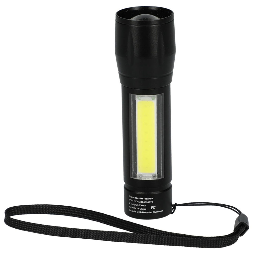Bullet Black Mini Eco Rechargeable 50 Lumen Flashlight