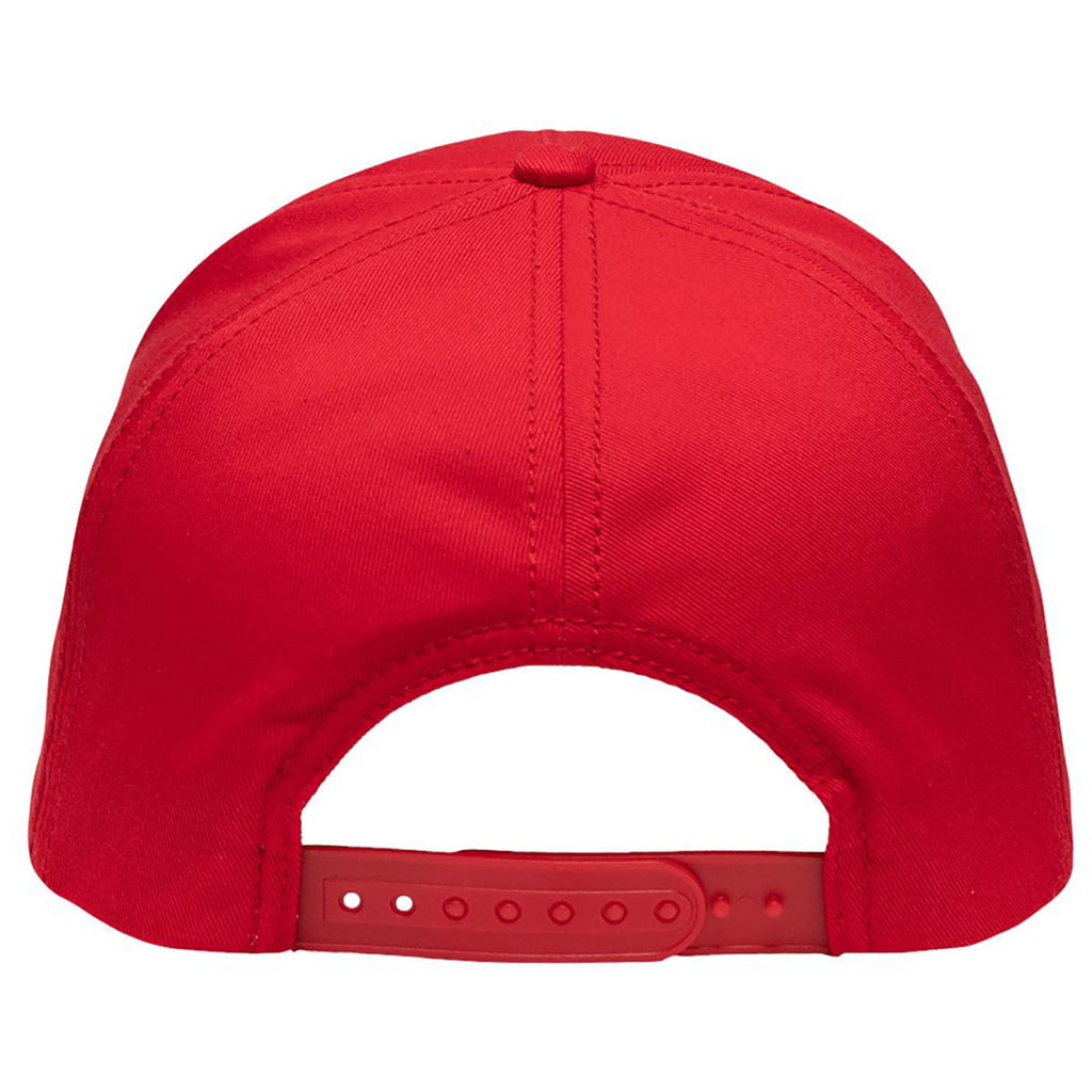 Sportsman Red Five-Panel Rope Heritage Fit Cap