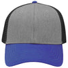 Sportsman Heather Grey/Charcoal/Royal Lo-Pro Mesh Back Trucker Fit Cap