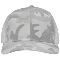 Sportsman White Camo/White Lo-Pro Mesh Back Trucker Fit Cap