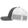 Sportsman Black Heather/White Modern Six-Panel Trucker Fit Cap