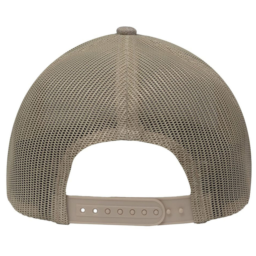 Sportsman Khaki Heather/Khaki Modern Six-Panel Trucker Fit Cap