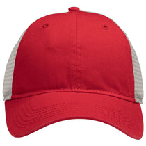 Sportsman Red/Stone Mesh Dad Hat Fit