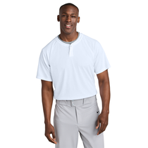 Sport-Tek Unisex White PosiCharge Competitor 2-Button Henley
