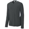 Sport-Tek Men's Iron Grey/White Club 1/4-Zip Pullover