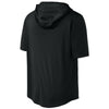 Sport-Tek Men's Black Club Short Sleeve Hoodie