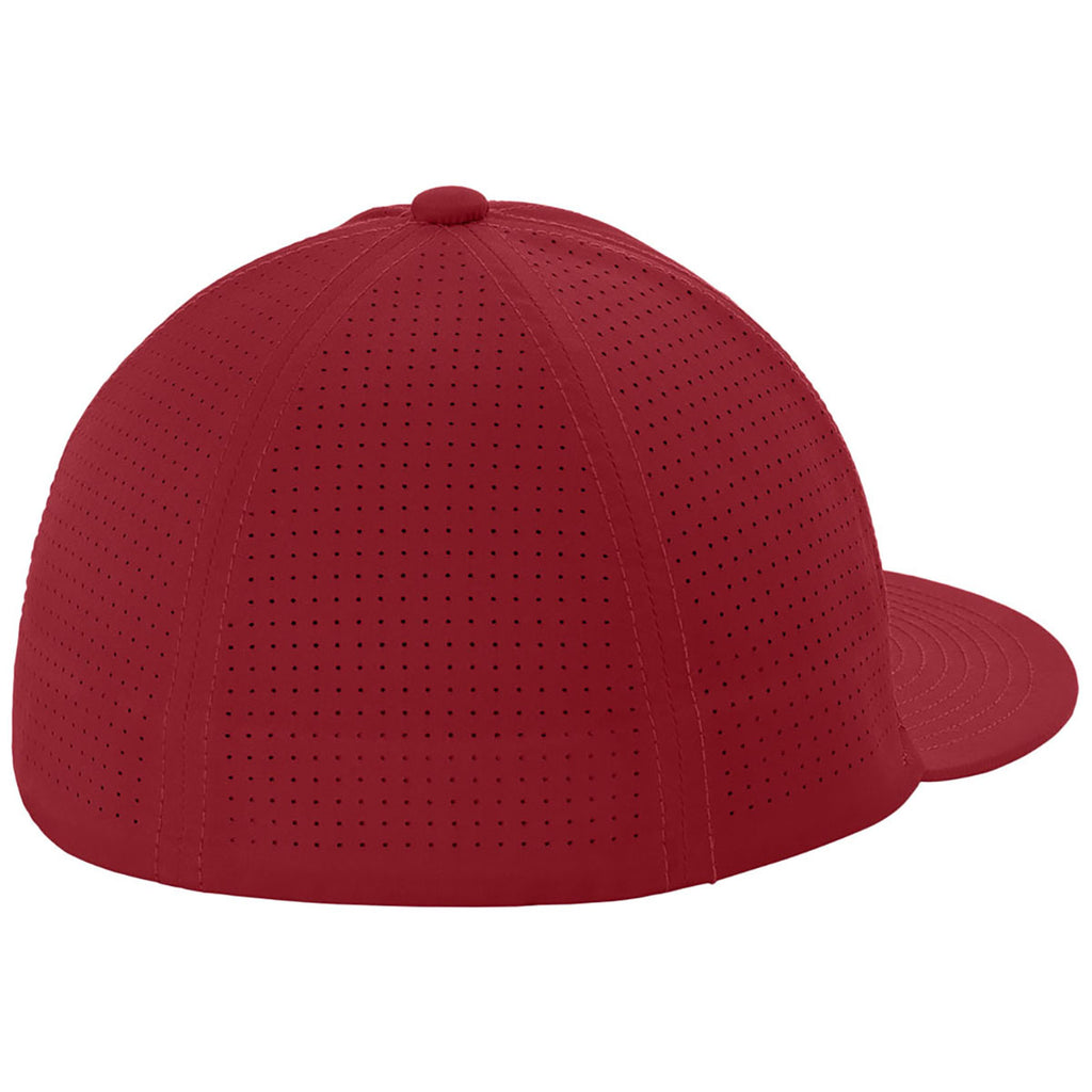 Sport-Tek Deep Red Pro-Cut Stretch-Tek Cap