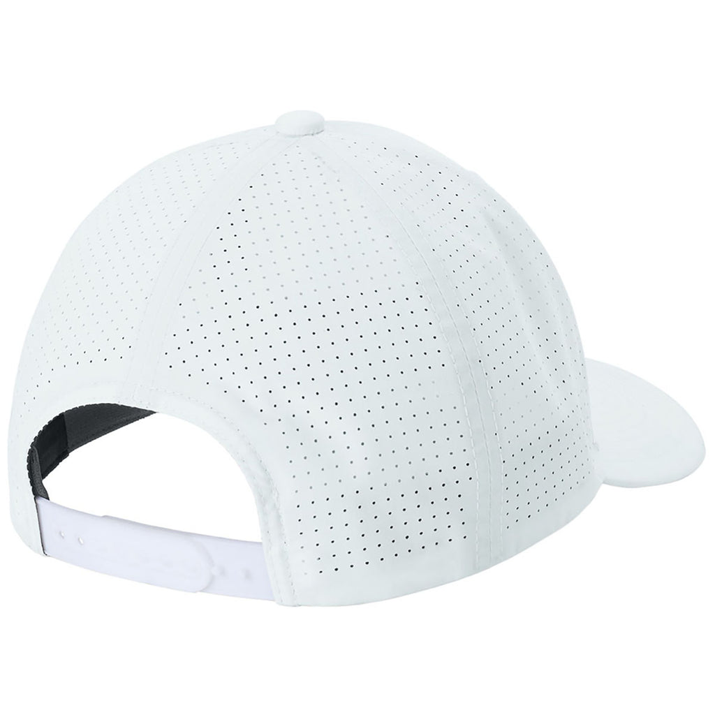 Sport-Tek White Pro-Cut Adjustable Cap