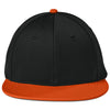 Sport-Tek Black/Deep Orange/Black Impact Mesh Stretch-Tek Cap