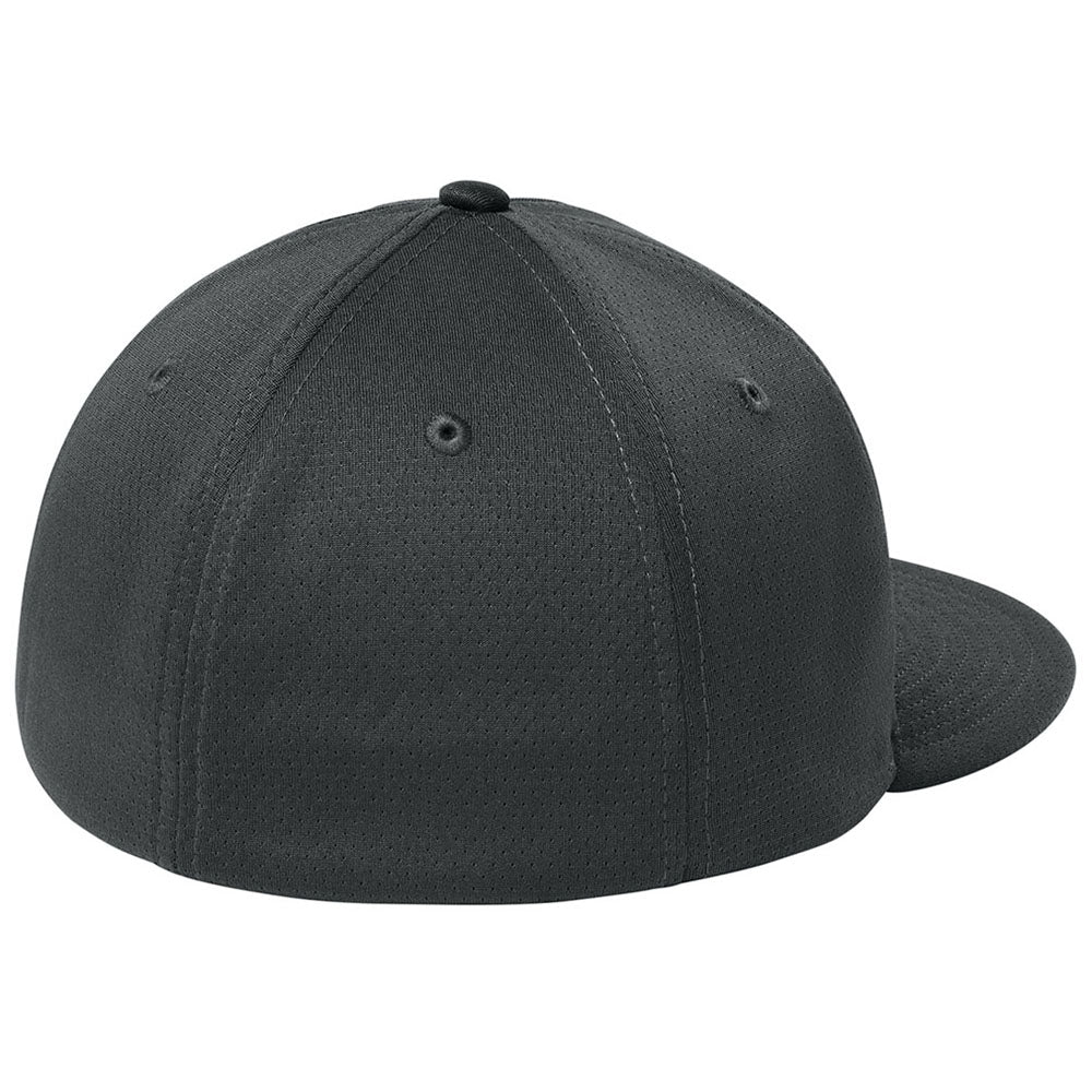 Sport-Tek Iron Grey Impact Mesh Stretch-Tek Cap